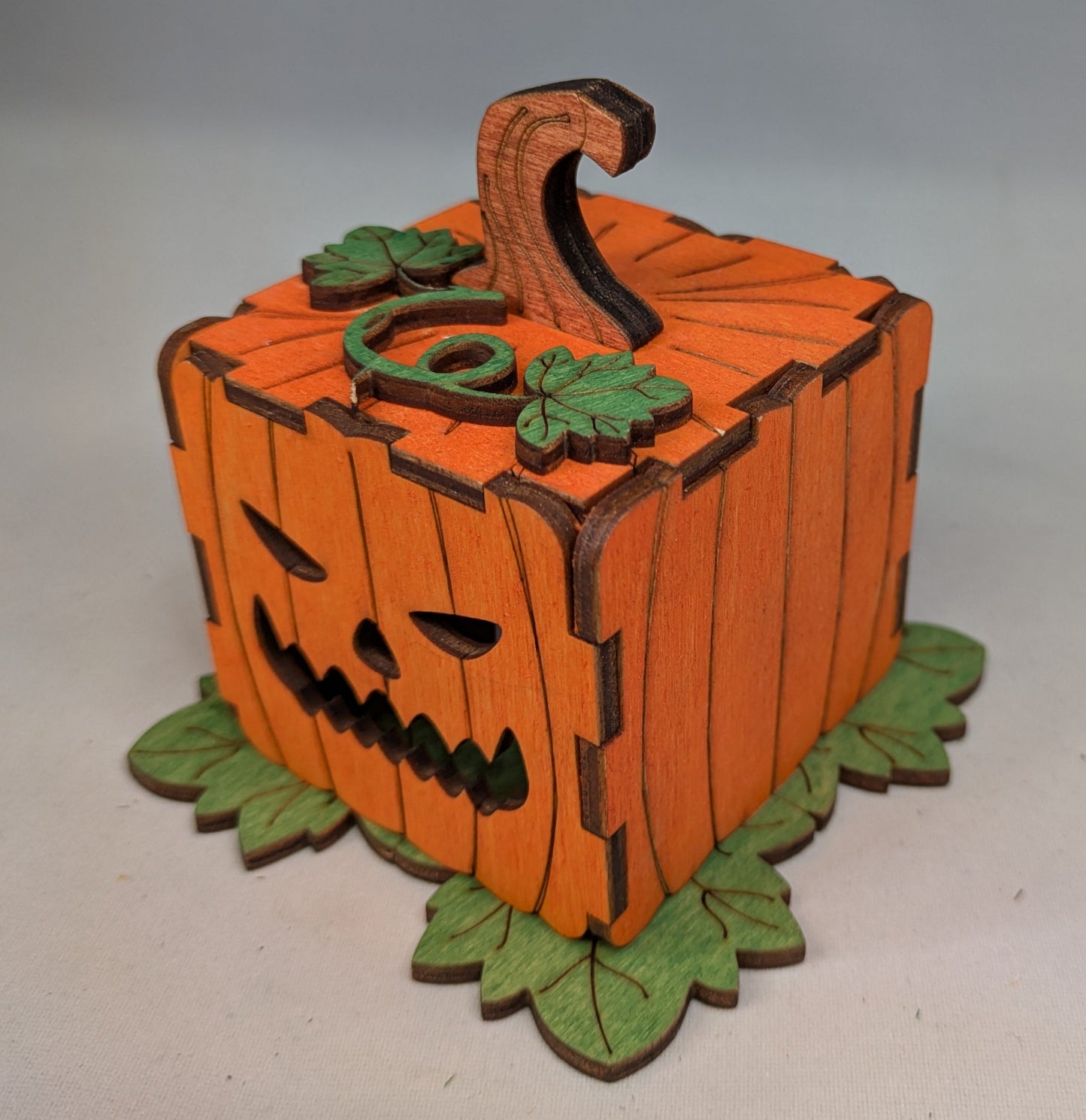 Pumpkin LED tea light candle Box