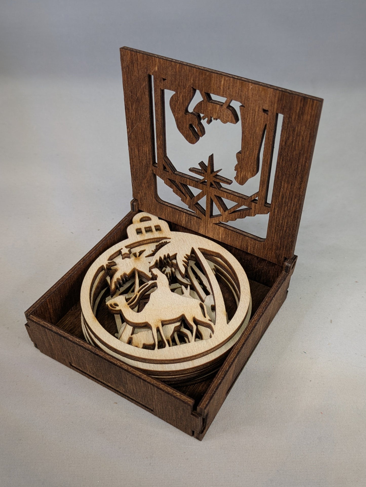 Nativity Manger Christmas Ornament